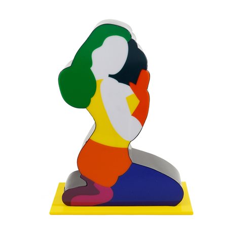Marco Lodola Dorno 1955 46,5x35x18,5 cm. "Pin-up", scultura luminosa in...