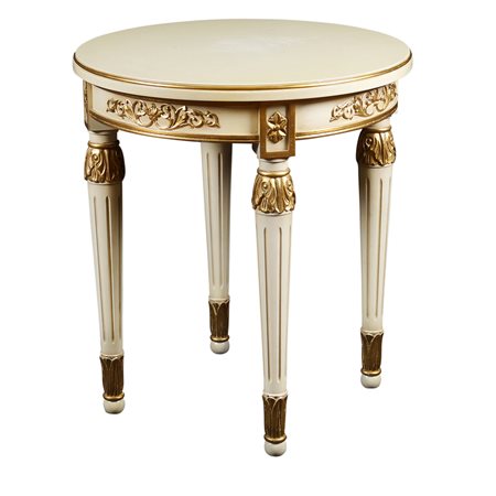 Gianni Versace home anni '90 62x55 cm. side table circolare modello Vanitas,...