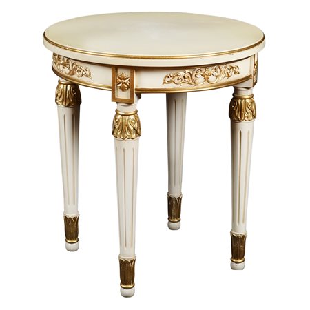 Gianni Versace home anni '90 62x55 cm. side table circolare modello Vanitas,...
