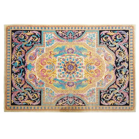 Gianni Versace Home Anni '90 300x400 cm. tappeto Arazzo Black, trama, vello e...