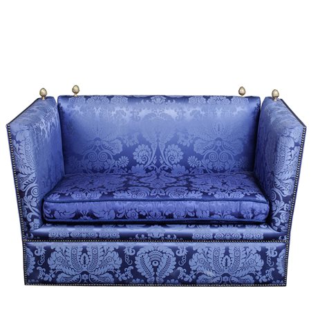 Divano due posti XX Sec. 81x140x83 cm. interamente imbottito e rivestito in...