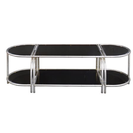 Tavolino da salotto Francia, XX Sec. 47x152x50 cm. composto da tre elementi...