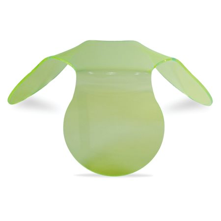 Tavolo da salotto vintage anni '70 dim. 37x103x90 cm. in plexiglass giallo...