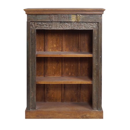 Libreria in legno laccato manifattura indonesiana, XX Sec. 135x93x34 cm....