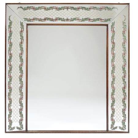 Grande specchiera elettrificata Italia, XX Sec. 174x164x8,5 cm. struttura e...