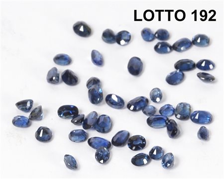 LOTTO COMPOSTO DA 46 ZAFFIRI TAGLIO OVALE CARATI 9,50