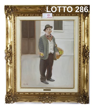 GIACOBBI (FIGLIO) DIPINTO OLIO SU TELA RAFF. CIOTTI LIMONI MIS. 50 X 40
