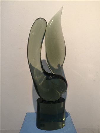 ROSIN LOREDANO, Vetro firmato sulla base Rosin Loredano cm 79