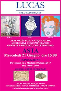 Asta N. 8 - Arte Orientale Antiquariato, Moderno & Contemporaneo, Gioielli & Orologi, Collezionismo
