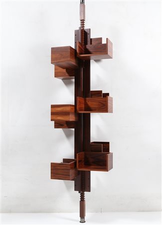 FRATTINI GIANFRANCO (1926 - 2004) Libreria girevole da centro in palissandro...