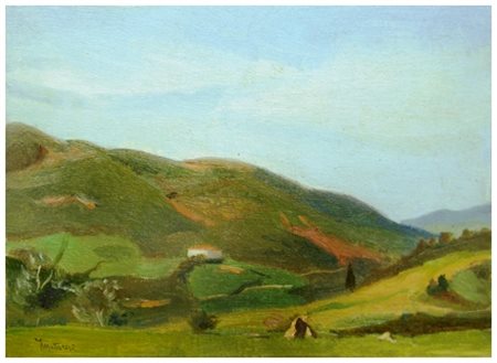 FERRUCCIO MATARESI Livorno 1928 – Livorno 2009 Senza titolo Olio su cartone...