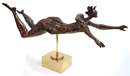 LUCIANO MINGUZZI Bologna 1911 – Milano 2004 La nuotatrice Scultura tuttotondo...