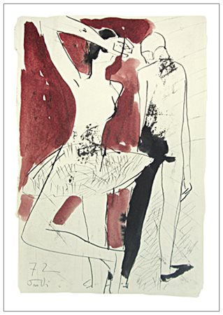 BRUNO PAOLI Firenze 1915 – Firenze 2005 Senza titolo 1972 China e acquerello...