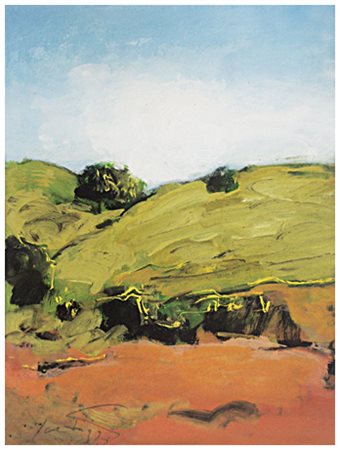 SERGIO SCATIZZI Gragnano 1918 – Firenze 2009 Senza titolo Olio su tela 40 x...