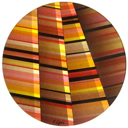 FERDINANDO COPPOLA Viareggio 1945 Senza titolo Aerografo e collage su...