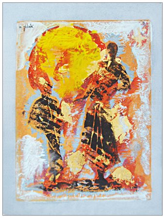 MASSIMO PODESTA' Sarzana 1949 Modelle in formazione T.m. e monotipo su...