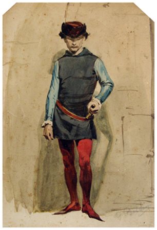 GIOVANNI BOLDINI Ferrara 1842 – Parigi (Francia) 1931 Senza titolo Acquerello...