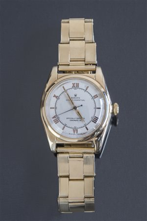 ROLEX Orologio da polso Rolex Ovetto Bubble back, anni ' 50 in oro 14kt...