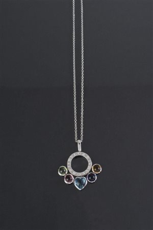 BULGARI Collier oro bianco e tormaline. . -. .