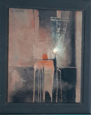 Romano Martinetti "Strada senza uscita" 1977 - Olio su tela - cm 30x24 -...