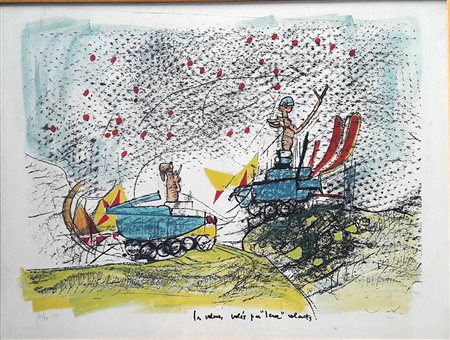 Sebastian Matta "S.T." - Litografia su carta - es . n. 60/99 - cm 50x65 -...