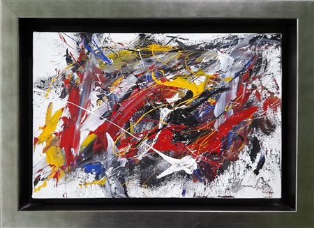 Silvio Formichetti "S.T." - Olio su tela - cm 20x30 - Firma dell'artista in...