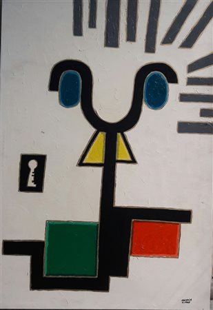 Michele Cimò "Color della vita" - 2003 - Olio su tela - cm 100x70 - Firma...