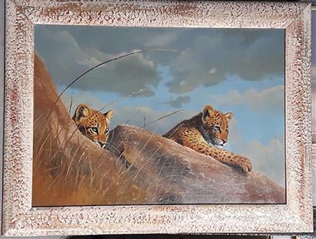 Marco Ramasso "Noi due come loro liberi e felici insieme" - 1996 - Olio su...