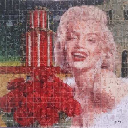 Maria Murgia "Marilyn Metafisica" - 2015 - fotomosaico digitale - cm 50x50 -...