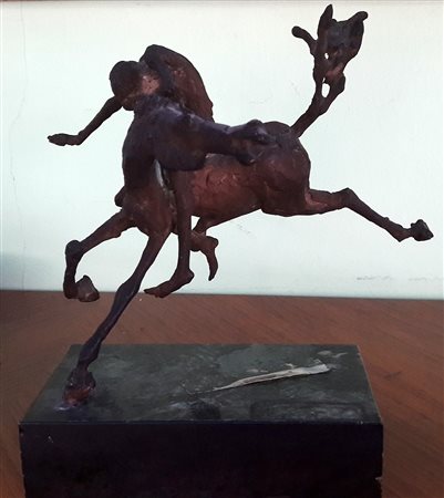 Sergio Cappellini " Il mio destino" - Bronzo - cm 15x20x16,5 - Timbro...