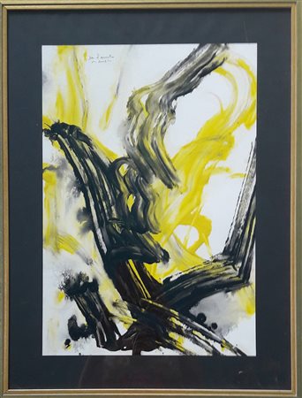 Lotto di 2 opere: - Italo Gilardi, "Nudo" - 2011 - Pastelli su carta con...