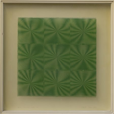 ALBERTO BIASI (1937) Dinamica visiva S2, 1969 Doppia serigrafia su pvc...