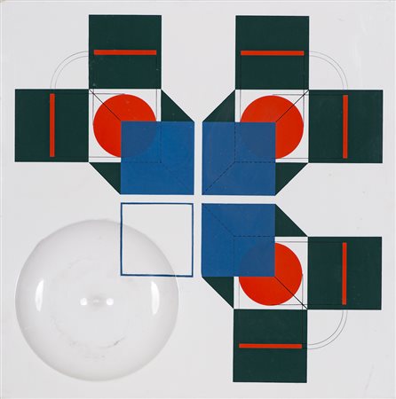 AGOSTINO BONALUMI (1935-2013) Multiplo Polistirolo termoformato e serigrafia...