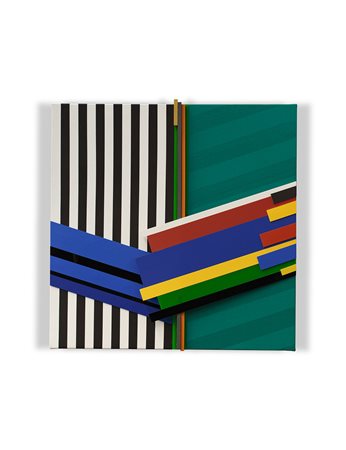 LORENZO PIEMONTI (1935-2015) Cromoplastico, 2008 Acrilici e applicazioni di...