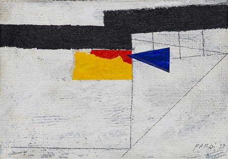 GIANFRANCO PARDI (1933-2012) Senza Titolo, 1988 Tecnica mista e collage su...