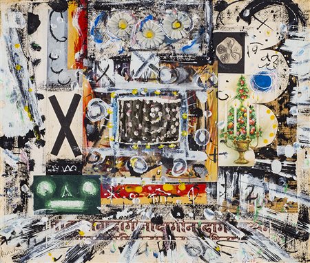 PHILLIP MARTIN (1927-2014) Wandering land, 1968/1969 Tecnica mista e collage...