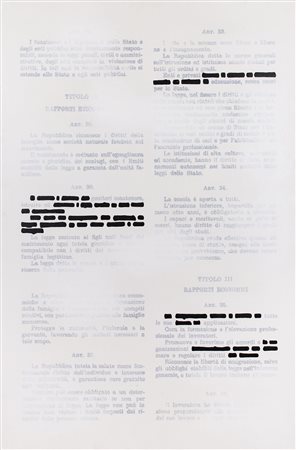 EMILIO ISGR&Ograve; (1937) L'emigrazione &egrave; libera, 2010 Acrilico su...