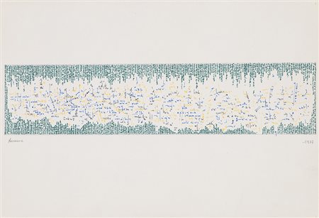 VINCENZO ACCAME (1932) Senza Titolo, 1977 Tecnica mista su carta cm 22x32...