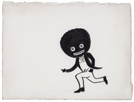 MARCEL VAN EEDEN (1965) Senza Titolo Tecnica mista su cartoncino cm 14x19...