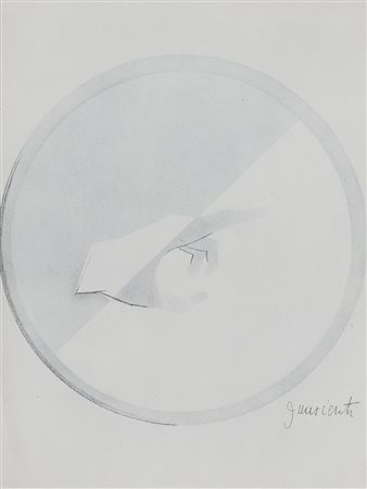 CARLO GUARIENTI (1923) Senza Titolo, 1985 circa Acquerello e tecnica mista su...