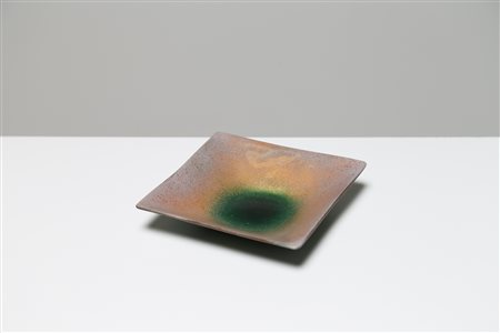 DE POLI PAOLO (1905 - 1996) Posacenere in rame smaltato, per Smalti De Poli...