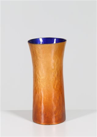 DE POLI PAOLO (1905 - 1996) Vaso in rame smaltato, per Smalti De Poli Padova...
