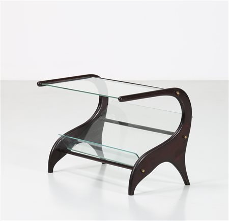 PARISI ICO (1916 - 1996) Attrib. Portariviste in legno tinto all'anilina,...