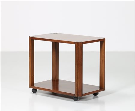 MICHELUCCI GIOVANNI (1891 - 1990) Carrello in noce, per Fantacci 1974. Firma...