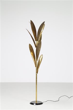 BOTTEGA GADDA Lampada da terra in ottone e alluminio verniciato. -. Cm 44,00...