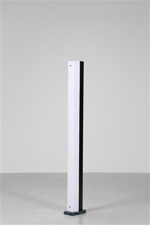 BROTTO ANGELO (1914 - 2002) Attrib. Piantana in metallo laccato nero, ottone...