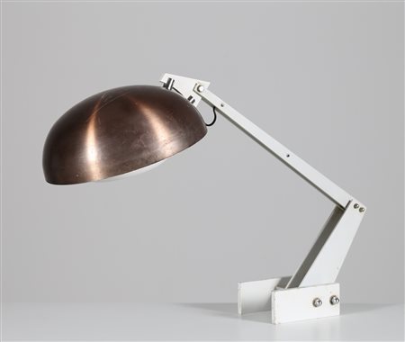 RIETVELD WIM Lampada da tavolo in metallo laccato e alluminio, per Gispen,...