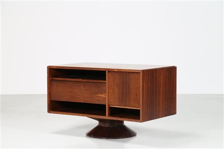 FRATTINI GIANFRANCO (1926 - 2004) Mobile bar da centro girevole in...