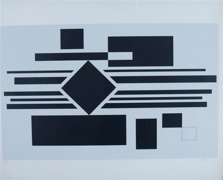 REGGIANI MAURO (Monantola 1897 - Milano 1980) "Senza titolo" Litografia su...