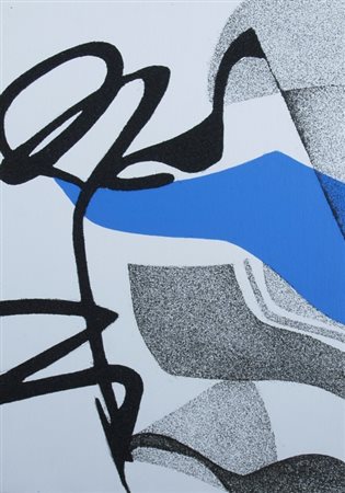 FERRARI AGOSTINO (Milano 1938) "Senza titolo" Tecnica mista su tela cm. H:...